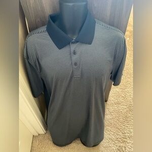 Men’s used size XL black stripe Slazenger golf polo shirt